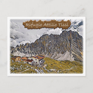 Postal Italia - choza alpina Attilio Tissi - Dolomiti -