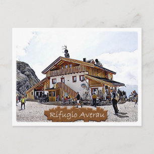 Postal italia - choza alpina Averau - Dolomiti -