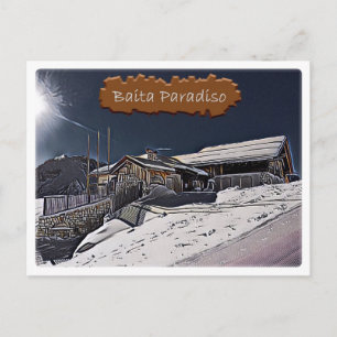 Postal Italia - choza alpina Baita Paradiso - Dolomiti