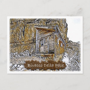 Postal Italia - choza alpina Bivacco Della Pace - Dolomit