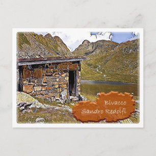 Postal Italia - choza alpina Bivacco Redolfi - Dolomiti