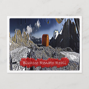 Postal Italia - choza alpina Bivacco Renato Reali - Dolom
