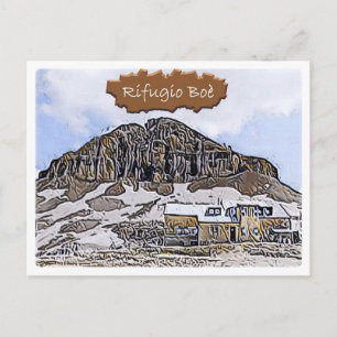 Postal Italia - choza alpina Boe - Dolomiti