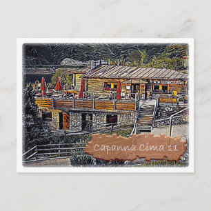 Postal Italia - choza alpina Capanna Cima 11 - Dolomiti