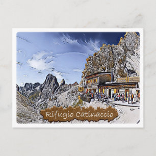 Postal Italia - choza alpina Catinaccio - Dolomiti -