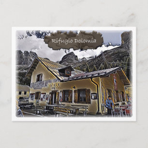 Postal Italia - choza alpina Dolomia - Dolomiti