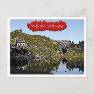 Postal Italia - choza alpina Erdemolo - Dolomiti -