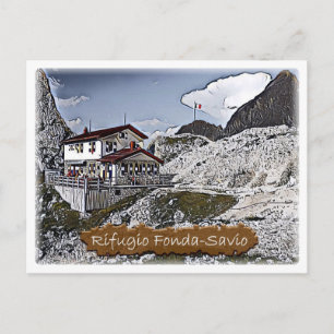 Postal Italia - choza alpina Fonda-Savio - Dolomiti -