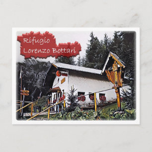 Postal Italia - choza alpina Lorenzo Bottari - Dolomiti
