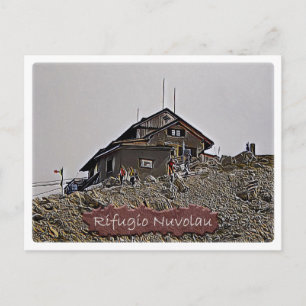 Postal Italia - choza alpina Nuvolau - Dolomiti -