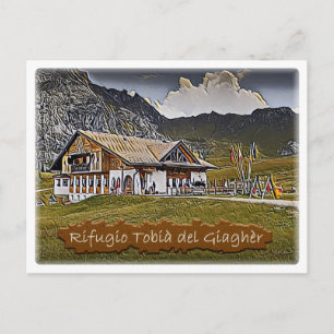 Postal italia - choza alpina Pian dei Fiacconi - Dolomiti