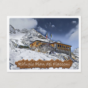 Postal italia - choza alpina Pian dei Fiacconi - Dolomiti
