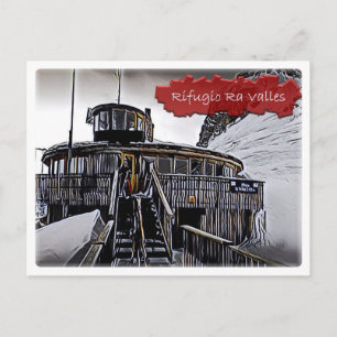 Postal Italia - choza alpina Ra Valles - Dolomiti