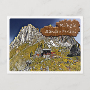 Postal Italia - choza alpina Sandro Pertini - Dolomiti