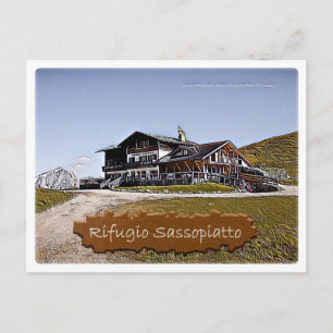 Postal Italia - choza alpina Sassopiatto - Dolomiti