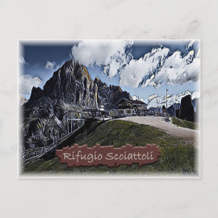 Postal Italia - choza alpina Scoiattoli - Dolomiti -