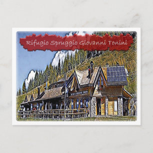 Postal Italia - choza alpina Spruggio - Dolomiti -