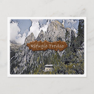 Postal Italia - choza alpina Treviso - Dolomiti