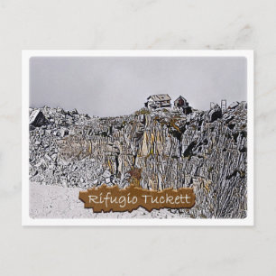 Postal Italia - choza alpina Tuckett - Dolomiti -