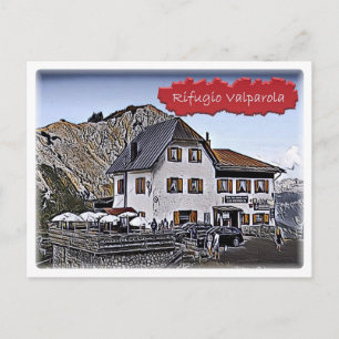 Postal Italia - choza alpina Valparola - Dolomiti -