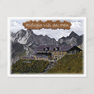 Postal italia - choza alpina Viel dal Pan - Dolomiti -