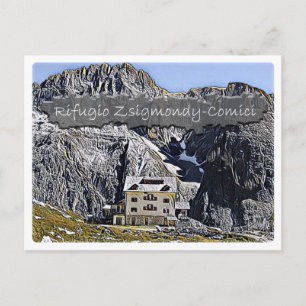 Postal Italia - choza alpina Zsigmondy - Dolomiti -