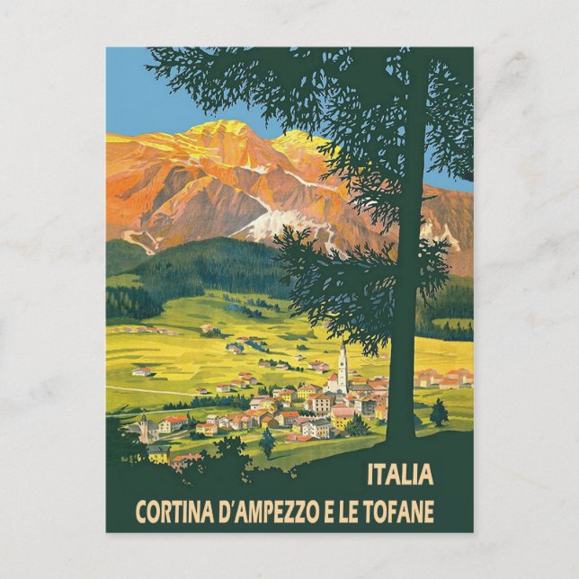Postal Italia, Cortina d'Ampezzo en verano (Anverso)