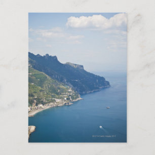 Postal Italia, Costa Amalfitana, Vista panorámica de la c
