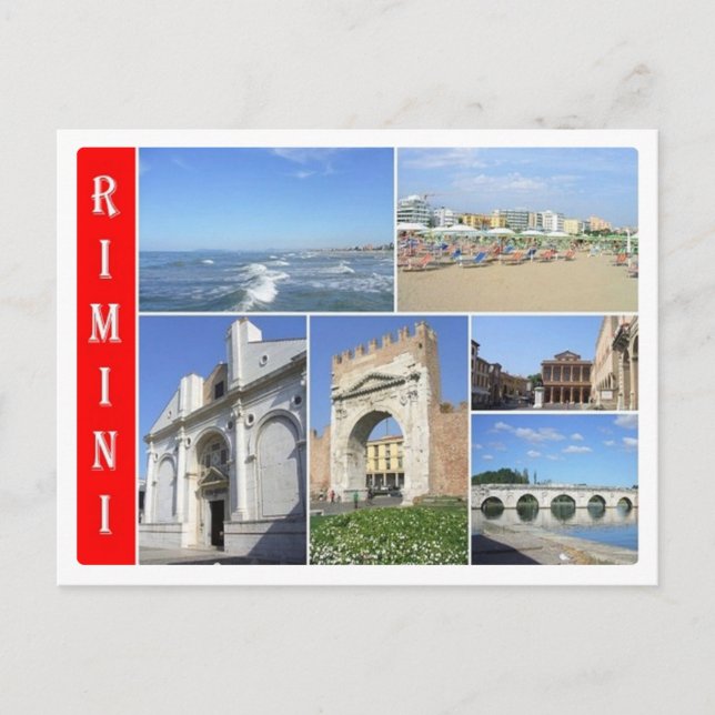 Postal Italia - Emilia Romagna - Rimini - Mosaico - (Anverso)