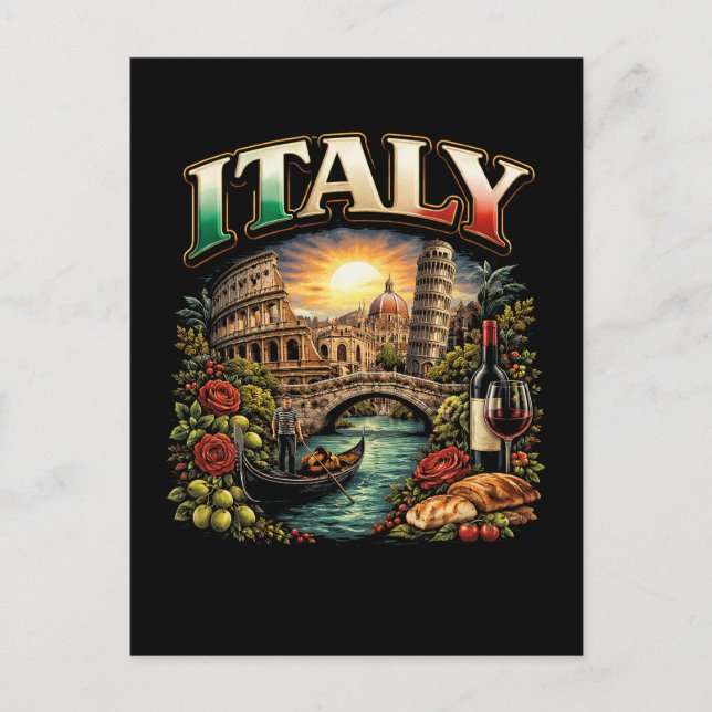 Postal Italia Eterna (Anverso)