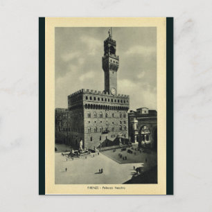 Postal Italia, Florencia, Firenze, 1908, Palazzo Vecchio