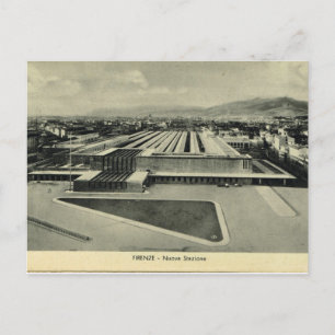 Postal Italia, Florencia, Firenze, estación de tren