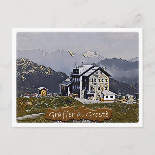 Postal Italia - Graffer al Groste - Dolomiti (Anverso)