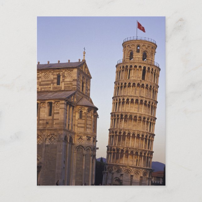 Postal Italia, la Toscana, la Torre inclinada de Pisa y (Anverso)