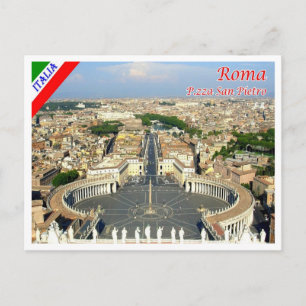 Postal Italia - Lacio - Roma - Plaza de San Pedro -