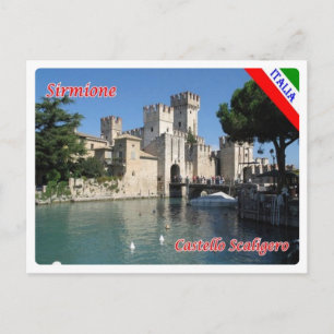 Postal Italia - Lago de Garda - Sirmione - Castillo de Sc