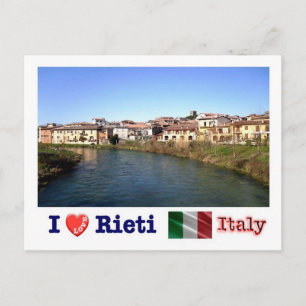Postal Italia - Lazio - Rieti - Río Velino - I Love -