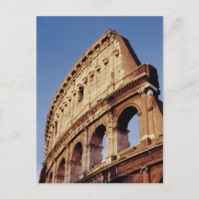 Postal Italia, Lazio, Roma, El Coliseo al atardecer (Anverso)