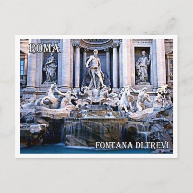Postal Italia - Lazio - Roma - Fontana di Trevi - (Anverso)