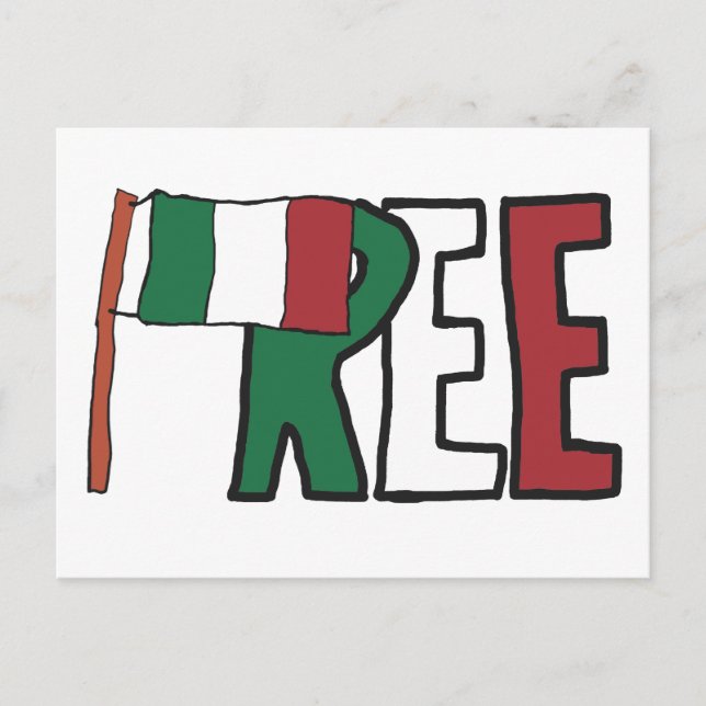 Postal Italia libre (Anverso)