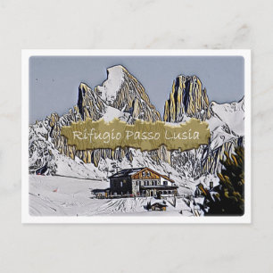 Postal Italia - localidad de Alpe di Lusia - Dolomiti -