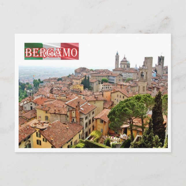 Postal Italia - Lombardía - Bérgamo - (Anverso)