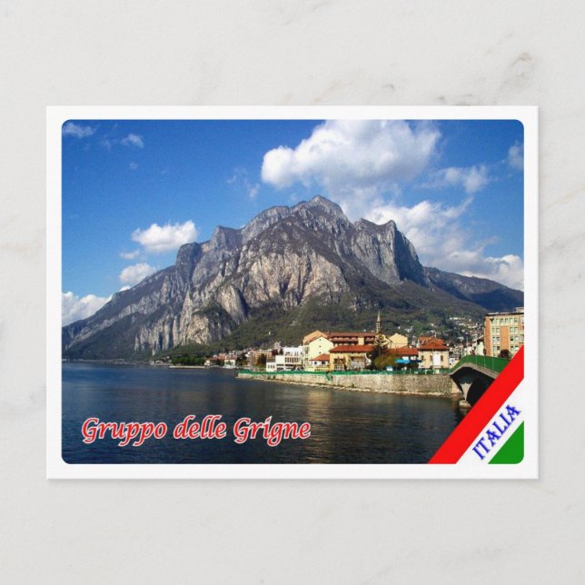 Postal Italia - Lombardía - Lago Como - Gruppo delle Grig (Anverso)