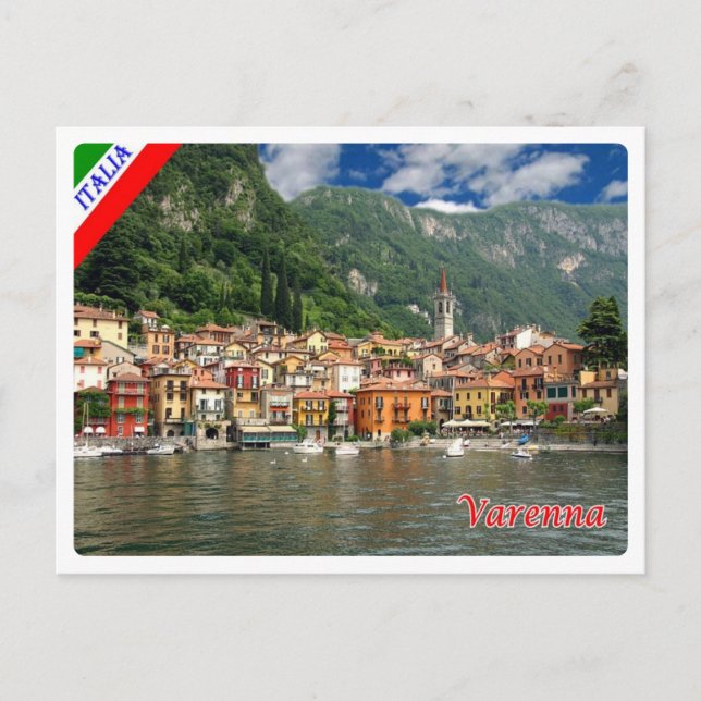 Postal Italia - Lombardía - Lago Como - Varenna - (Anverso)