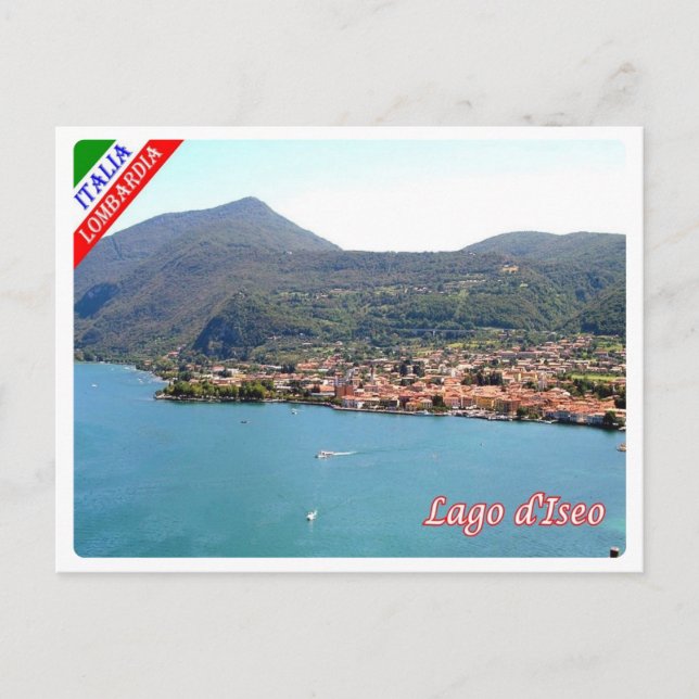 Postal Italia - Lombardía - Lago Iseo - (Anverso)