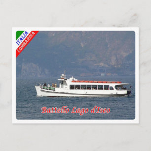 Postal Italia - Lombardía - Lago Iseo - Barco -