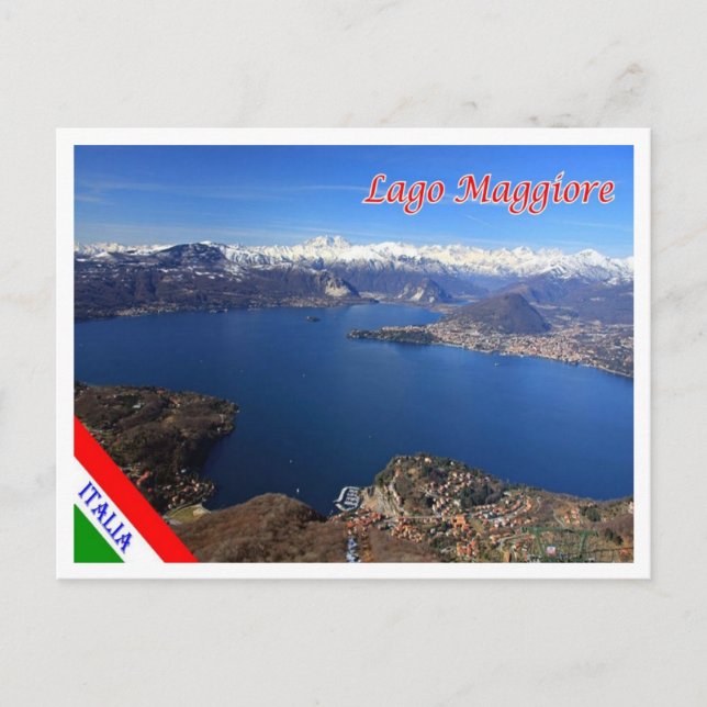 Postal Italia - Lombardía - Lago Mayor - (Anverso)
