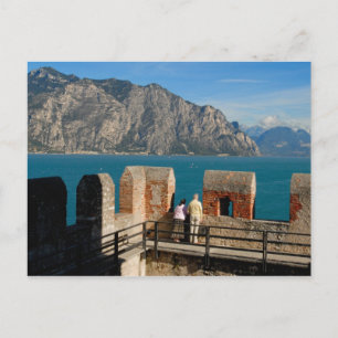 Postal Italia, Malcesine, vista desde la torre del castil