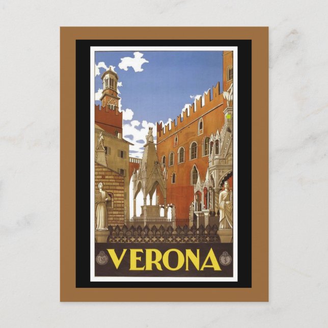 Postal Italia Milan Assisi Napoli Verona San Remo (Anverso)