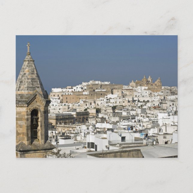 Postal Italia, Ostuni, vista panorámica del casco antiguo (Anverso)